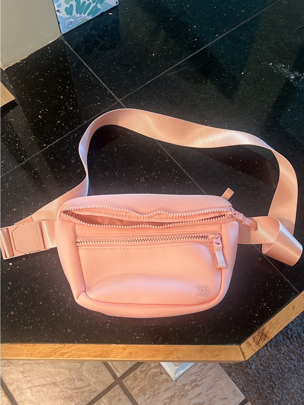 all in motion Blush Pink Crossbody Belt Bag